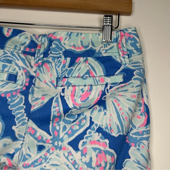 Lilly Pulitzer Callahan Shorts Women’s 00 Into The Deep Blue Pink Coastal Preppy - Picture 6 of 11